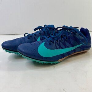 Nike Men Zoom Rival S 9 Track Field Running Shoes 907564-402 Blue Green Size 9.5
